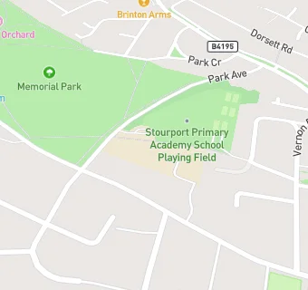 map for Stourport Primary School