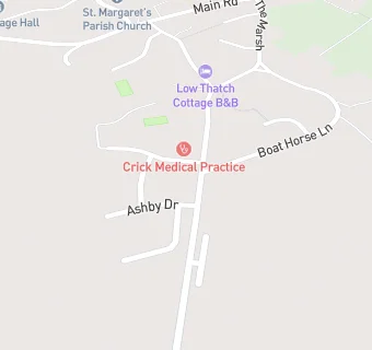 map for Crick Medical Practice