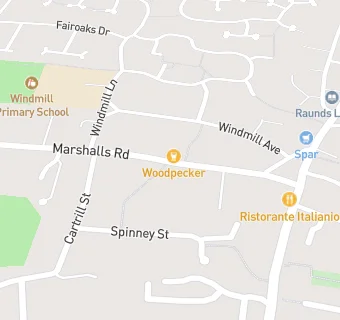 map for Marshalls Road Surgery.