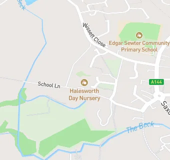 map for Halesworth Day Nursery