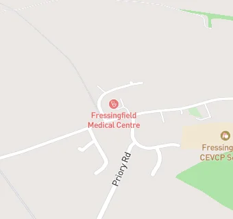 map for Fressingfield Medical Centre