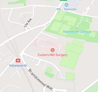 map for Cutlers Hill Surgery