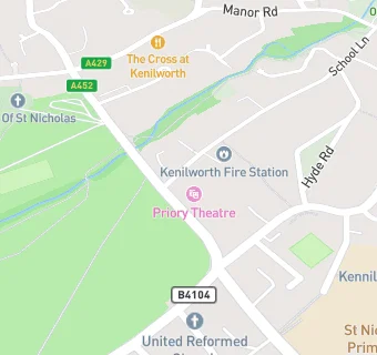 map for Priory Theatre