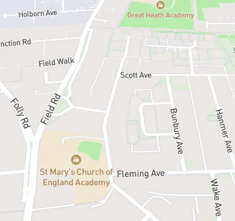 map for St Mary's Church of England Academy