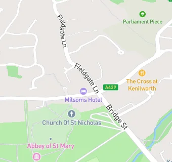 map for The Abbey Field