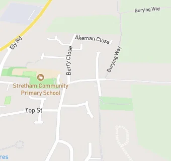 map for Stretham Community Primary School