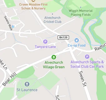 map for Alvechurch Village Hall