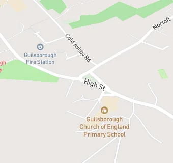 map for Guilsborough Church of England (Aided) Primary School