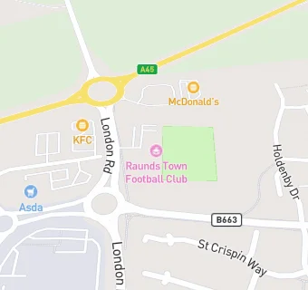 map for Raunds SF Connect / Marks & Spencers