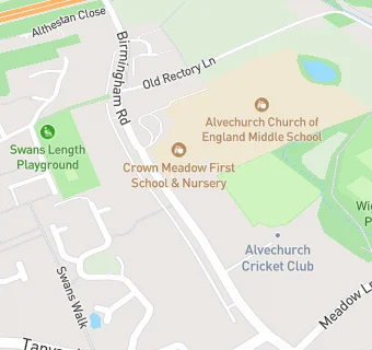 map for Crown Meadow First School & Nursery