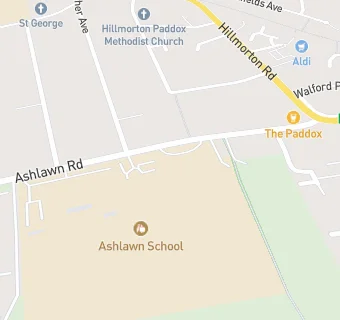 map for Ashlawn School