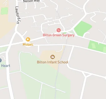 map for Bilton Infant School