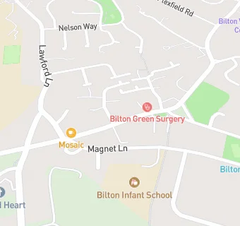 map for Bilton Post Office