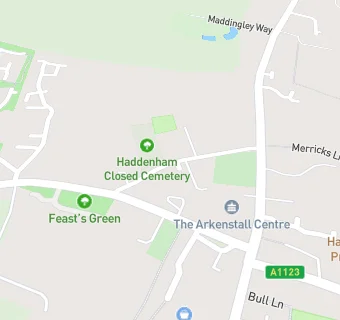 map for Haddenham Bowls Club