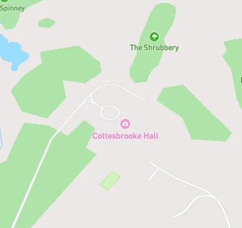 map for Cottesbrooke Hall