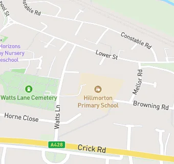 map for Hillmorton First School