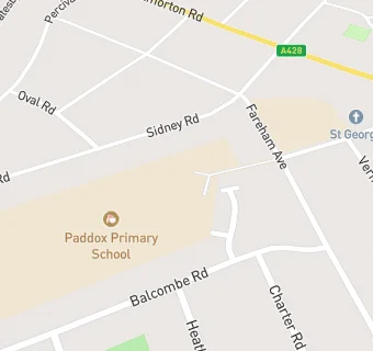 map for Paddox Middle School