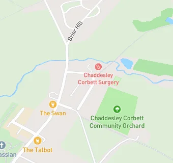 map for Chaddesley Surgery