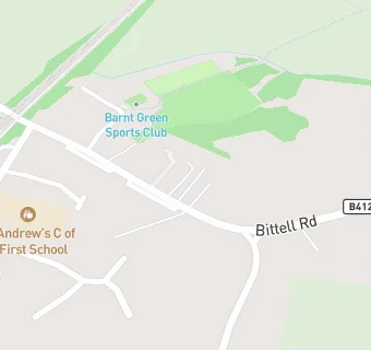 map for Barnt Green Baptist Church