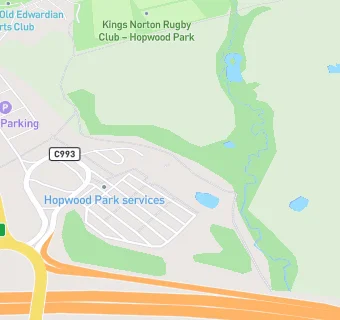 map for Hopwood Starbucks Drive Thru At Hopwood Park Services