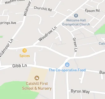 map for Catshill Dental Surgery