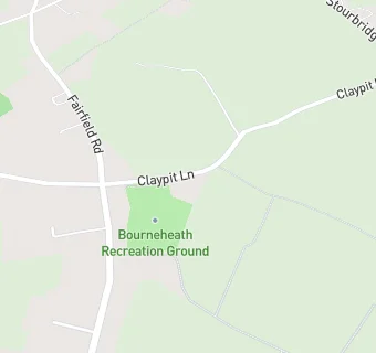 map for Bournheath Community Centre