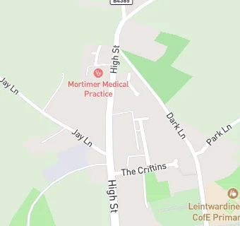 map for Mortimer Medical Centre - Leintwardine Surgery