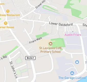 map for St Laurence CofE Primary School