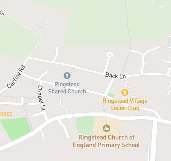 map for Ringstead Village Social Club