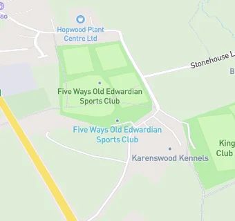 map for Five Ways Old Edwardians Sports Club Limited