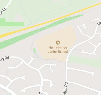 map for Henry Hinde Junior School