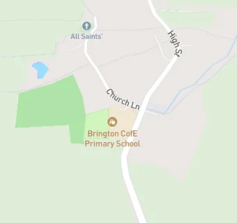 map for Brington CofE Primary School