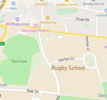 map for Chartwells at Stanley House (Rugby School)