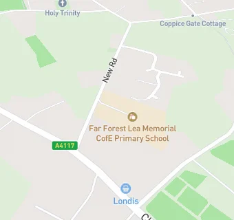 map for Far Forest Lea Memorial CofE Primary School