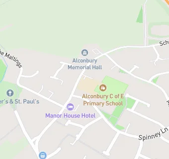 map for Alconbury CofE Primary School