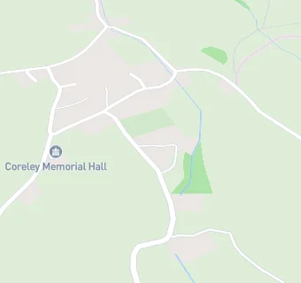 map for Coreley CofE Primary School