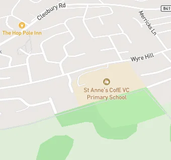 map for Bewdley, St Anne's CofE First School