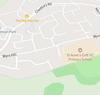 map for St Anne's CofE VC Primary School