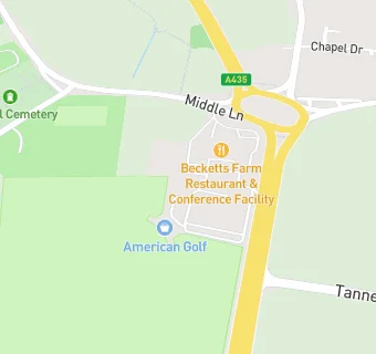 map for Becketts Farm Shop &  Restaurant