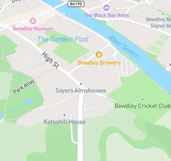 map for Bewdley Cricket Club