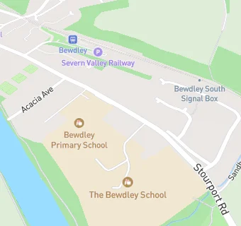 map for Bewdley Primary School