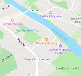 map for Bewdley Brewery Ltd