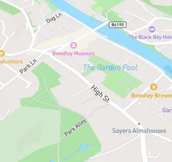 map for Bewdley Baptist Church