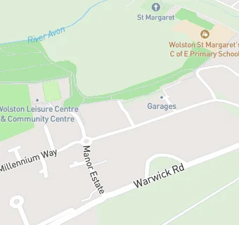 map for Wolston High School