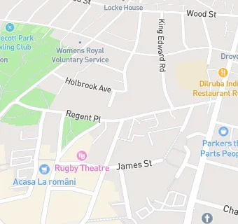 map for Rugby Dental Practice