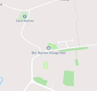 map for Blo Norton Village Hall