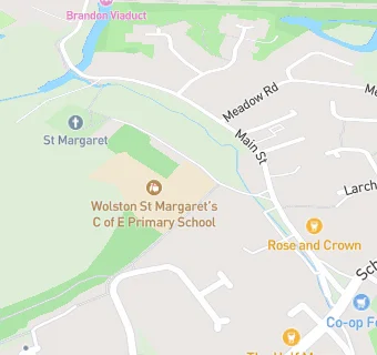 map for Wolston St Margaret's CofE Primary School