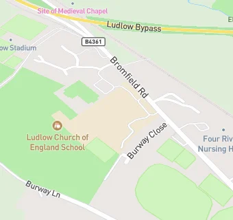 map for Ludlow C E School Catering