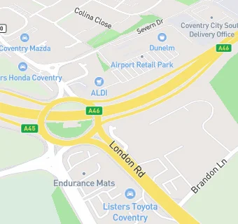 map for Ryton Service Station