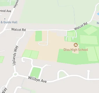 map for Aspens Services@Diss High School